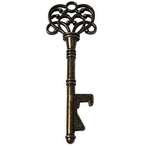 Vintage Bronze Skeleton Key Pendant Gothic Antique DIY Fashion Jewelry